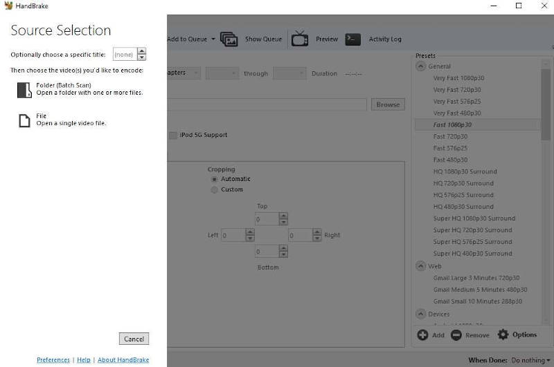 download handbrake software