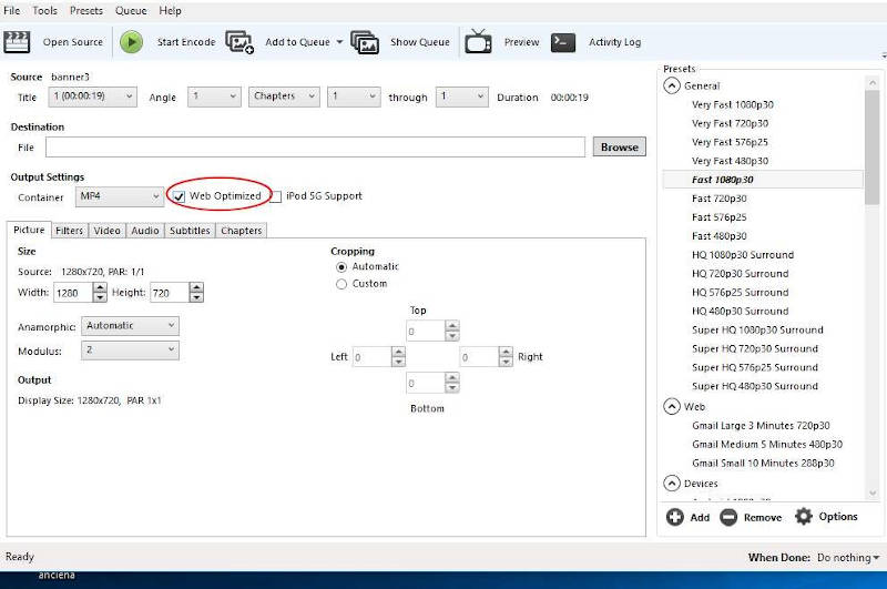 caracteristicas software handbrake