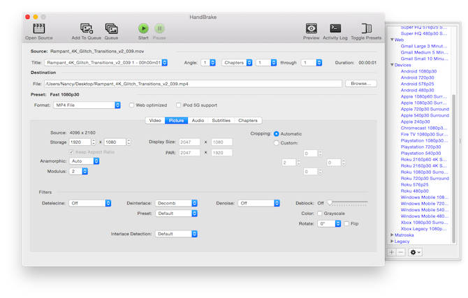 preguntas sobre handbrake